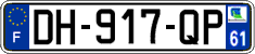 French license plate, SIV (ordinary)