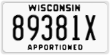 Wisconsin, Apportioned (12345A)