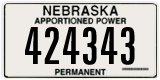 Nebraska, Apportioned