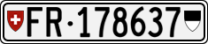 License plate of Switzerland, Cars