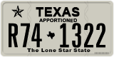 Texas, Apportioned vehicles (2012) (A12-3456)