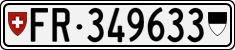 License plate of Switzerland, Cars
