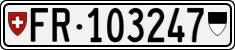 License plate of Switzerland, Cars