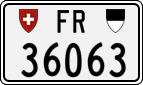 License plate of Switzerland, Cars