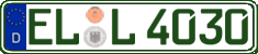 German license plate, Regular plates