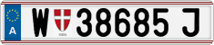 License plate of Austria, Regular plates