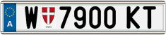 License plate of Austria, Regular plates