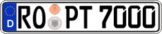 German license plate, Regular plates