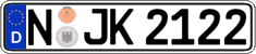German license plate, Regular plates