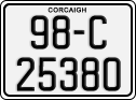 License plate of Ireland, Regular plates