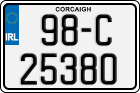 License plate of Ireland, Regular plates