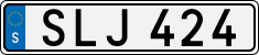 License plate of Sweden, Regular plates