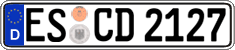German license plate, Regular plates