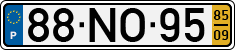 License plate of Portugal, Regular plates