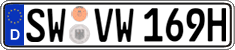 German license plate, Regular plates