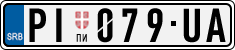 License plate of Serbia, Cars