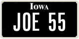 Iowa, Vanity Plates