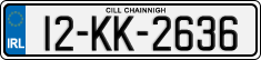 License plate of Ireland, Regular plates