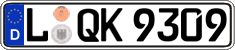 German license plate, Regular plates