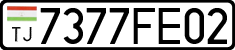 License plate of Tajikistan, Private owners (2009)