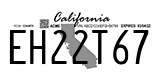 California, Temporary (AB12C34)