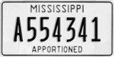 Mississippi, Apportioned