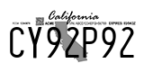 California, Temporary (AB12C34)