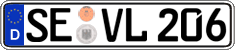 German license plate, Regular plates