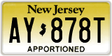 New Jersey, Specialty plates (XX-XXXX)