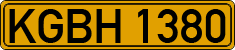 License plate of Kyrgyzstan, Foreign citizens and enterprises (1994)