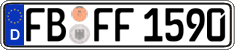 German license plate, Regular plates