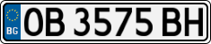 License plate of Bulgaria, Cars