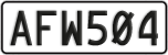 License plate of New Zealand, ABC1(23)