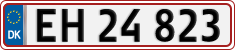 License plate of Denmark, Regular plates