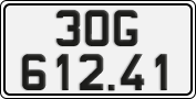 License plate of Vietnam, Cars