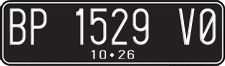 License plate of Indonesia, Regular plates