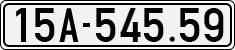License plate of Vietnam, Cars