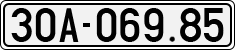 License plate of Vietnam, Cars