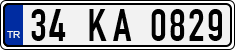 License plate of Turkey, Regular plates