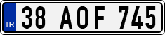 License plate of Turkey, Regular plates