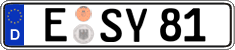 German license plate, Regular plates