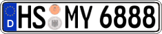 German license plate, Regular plates