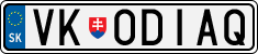 License plate of Slovakia, Vanity Plates