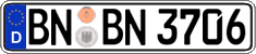 German license plate, Regular plates