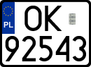 License plates of Poland, Regular car plates