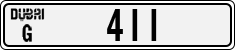 License plate of the UAE, Dubai, Cars