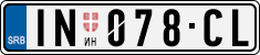 License plate of Serbia, Cars