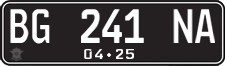 License plate of Indonesia, Regular plates