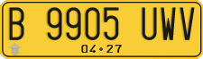 License plate of Indonesia, Commercial vehicles