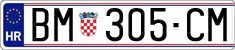 License plate of Croatia, Regular plates